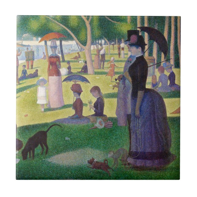 Carreau Georges Seurat - Un dimanche après-midi à l'Île de (Devant)