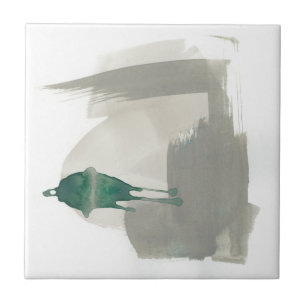 Carreau Gestes terreux - gris et vert