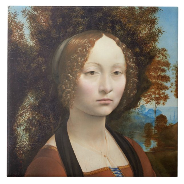 Carreau Ginevra de'Benci, C. 1474 - 78 (Devant)