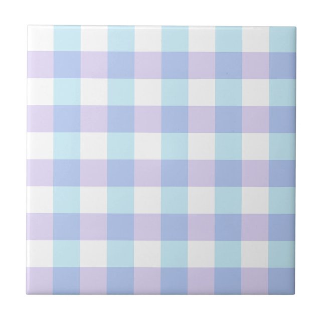 Carreau Gingham Violet Pastel (Devant)