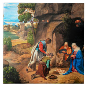 Carreau Giorgione - L'Adoration des bergers