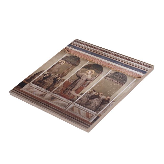 Carreau Giotto : St Francis apparaît à St Anthony dans (Côté)