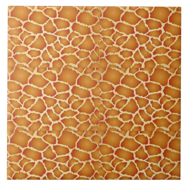 Carreau Giraffe Skin Golden Brown Texture (Devant)