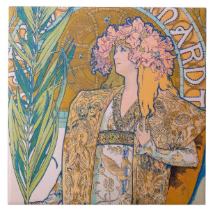 Carreau Gismonda, Sarah Bernhardt, Mucha