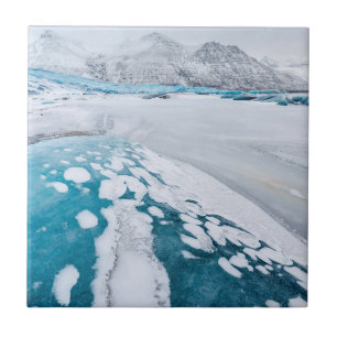 Carreau Glace de glacier gelée, Islande