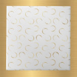 Carreau Glam Gold Moons Blanc<br><div class="desc">Carrelage blanc avec lunes d'or.</div>
