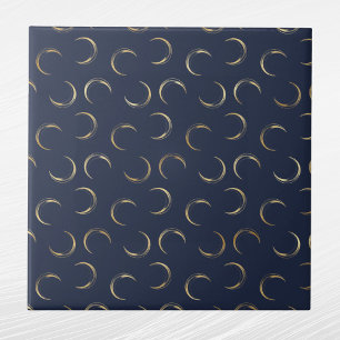 Carreau Glam Gold Moons Navy Blue