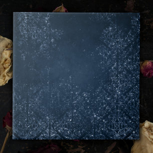Carreau Glimmery Navy Grunge   Sombre Sapphire bleu Damas