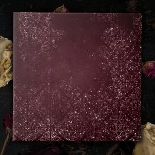 Carreau Glimmery Wine Grunge   Sangria Bordeaux Damask