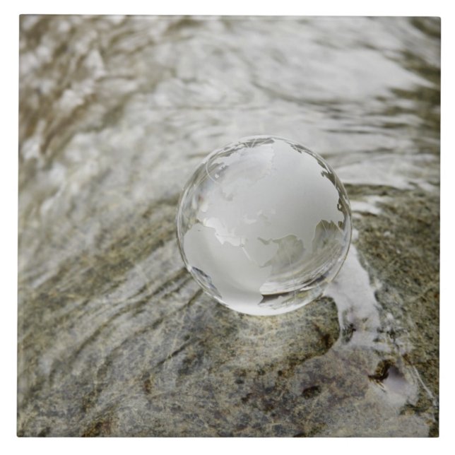 Carreau Globe en verre sur le courant de l'eau (Devant)