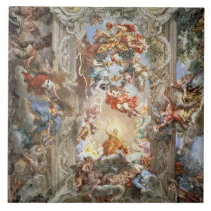 Carreau Glorification du règne de pape Urban VIII (156