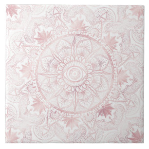 Carreau Gold Moon Sun Mandala Celestial Design