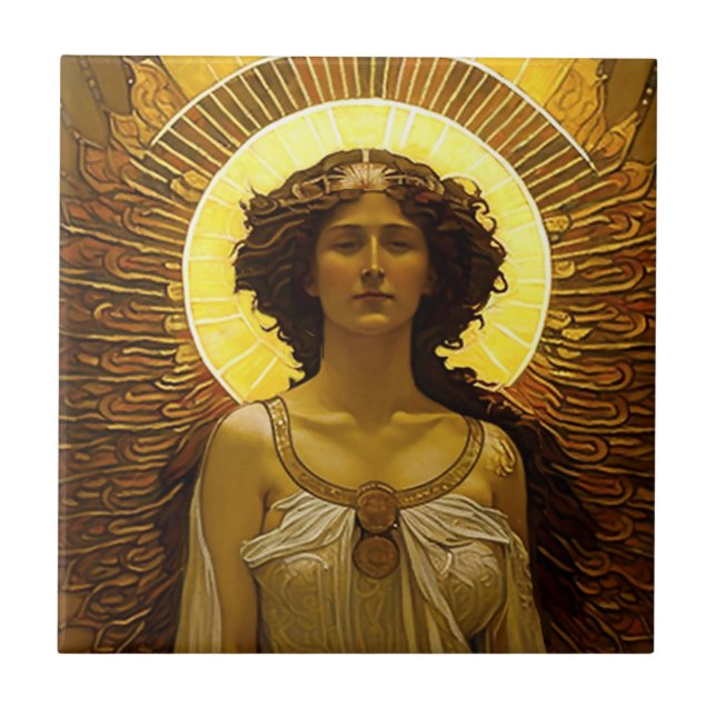 Carreau Golden Angel brillant Messenger de lumière (Devant)