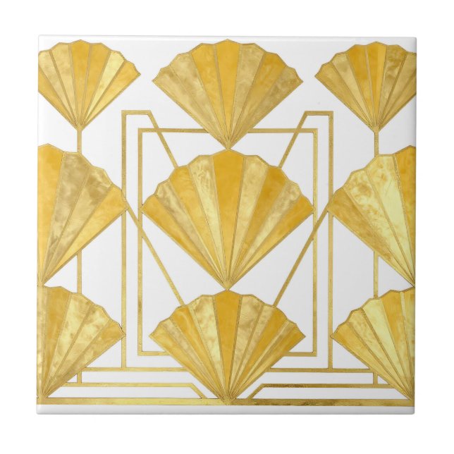 Carreau Golden Art Deco Fan Pattern (Devant)