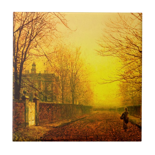 Carreau Golden Autumn John Atkinson Grimshaw (Devant)
