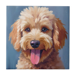Carreau Golden Doodle Peinture aquarelle chien Animal de