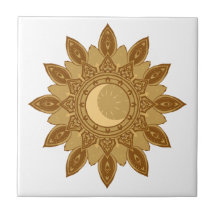 Golden Mandala Ceramic