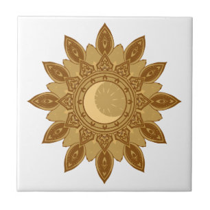 Carreau Golden Mandala Ceramic