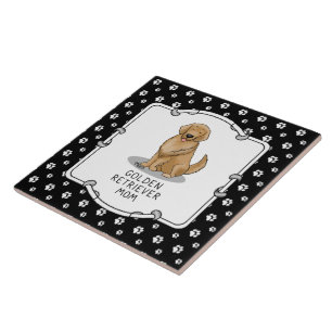 Carreau Golden Retriever Maman - Mignonne Chien Maman