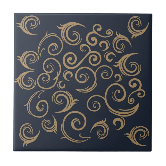Carreau Golden Swirls (Devant)