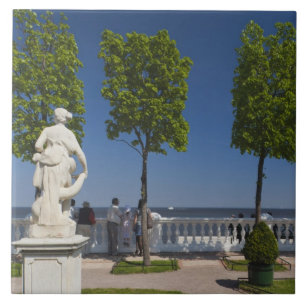 Carreau Golfe de Finlande depuis la villa Monplaisir