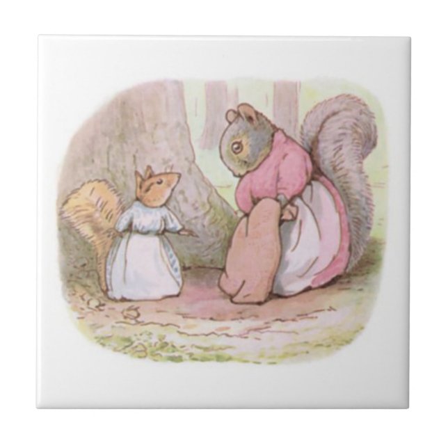 Carreau Goody et Mme Hackee (écureuils) (Beatrix Potter) (Devant)