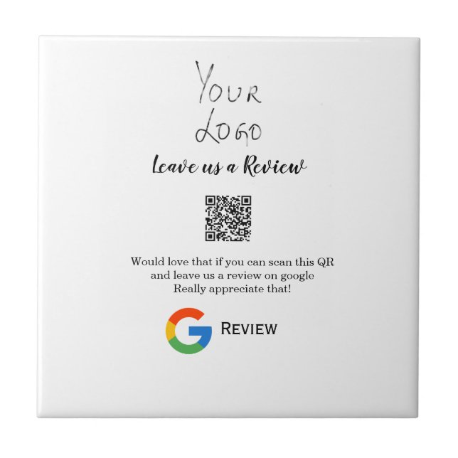 Carreau Google examen logo de l'entreprise Analyser QR exa (Devant)