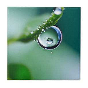 Carreau Gouttes d'eau de macro