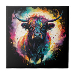 Carreau Grace Ghoost : Vache Holographique Spectrale,