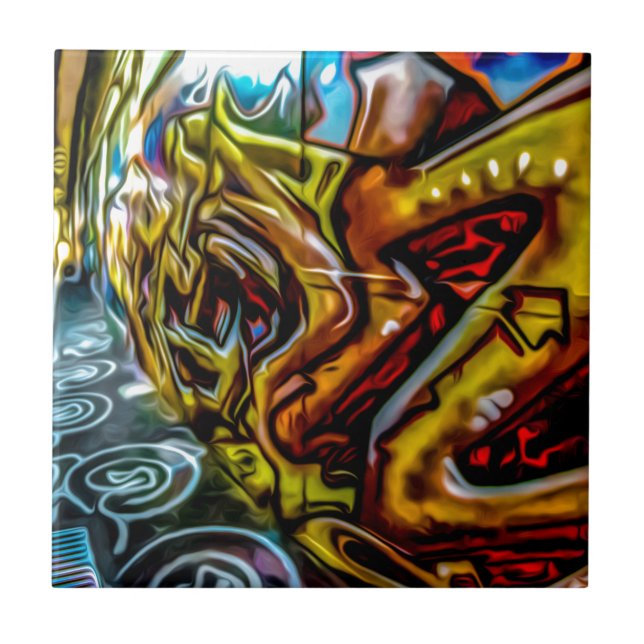 Carreau Graffiti coloré (Devant)