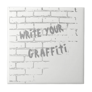 CARREAU GRAFFITI PERSONNALISABLE DE DO-IT-YOURSELF SUR UN