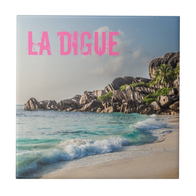 Carreau Grand Anse Seychelles La Digue Beach cadeau (Devant)
