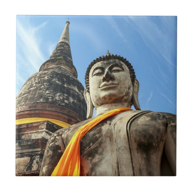 Carreau Grand Bouddha à Ayutthaya, Thaïlande (Devant)