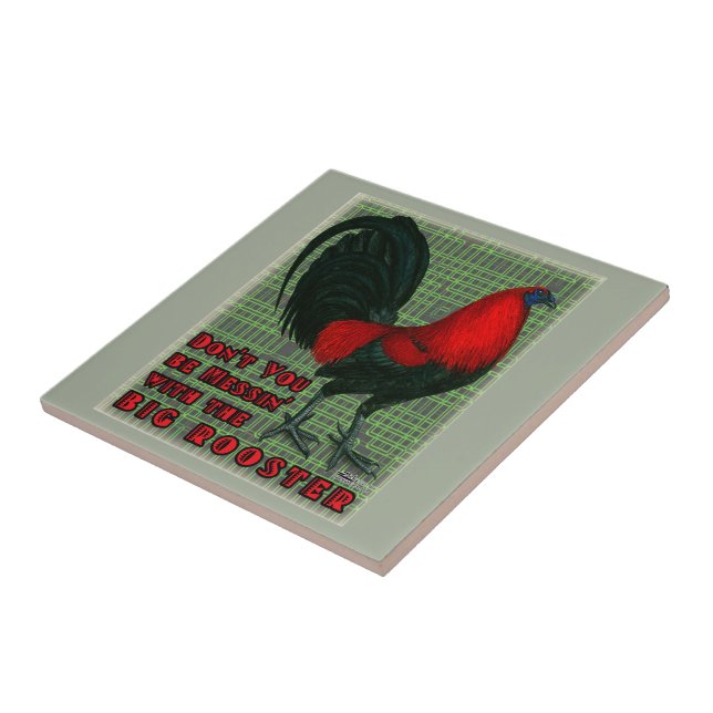 Carreau Grand Coq Rouge (Côté)