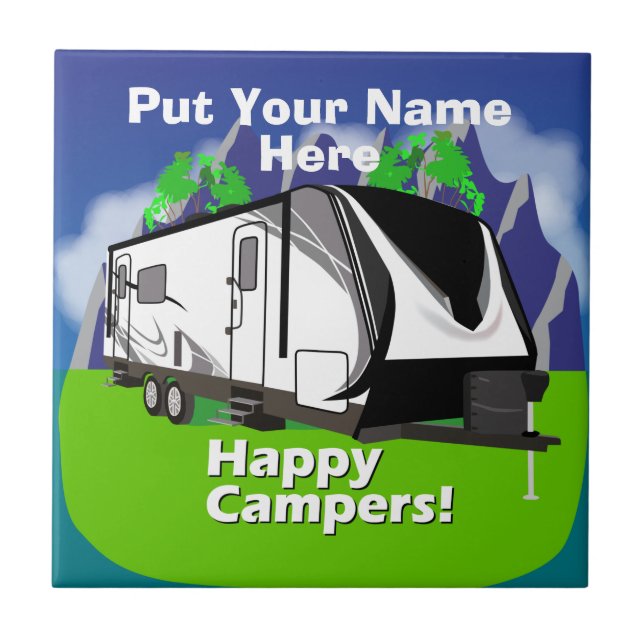 Carreau Grand Design Imagine Happy Campers Design (Devant)
