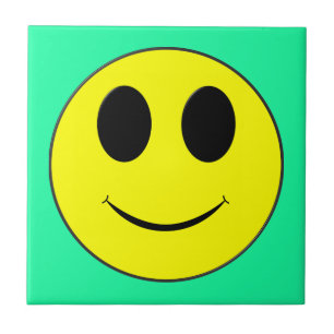 Carreau Grand Visage Jaune
