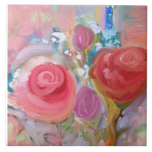 Carreau Grande Carrelage En Céramique, Superbe Floral Orig