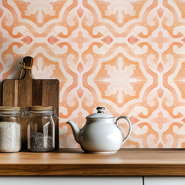 Carreau Grande échelle Morrocan orange (Créateur téléchargé)