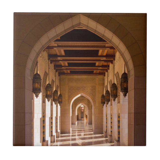 Carreau Grande Mosquée Sultan Qaboos à Mascate, Oman (Devant)