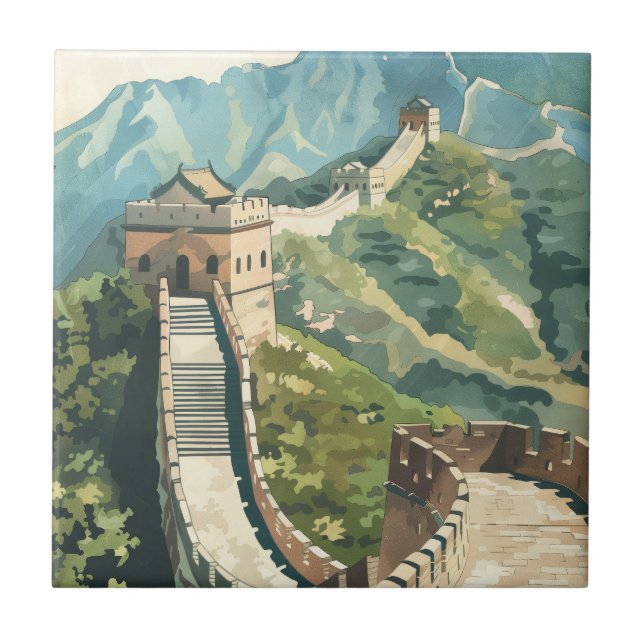Carreau Grande muraille de Chine (Devant)
