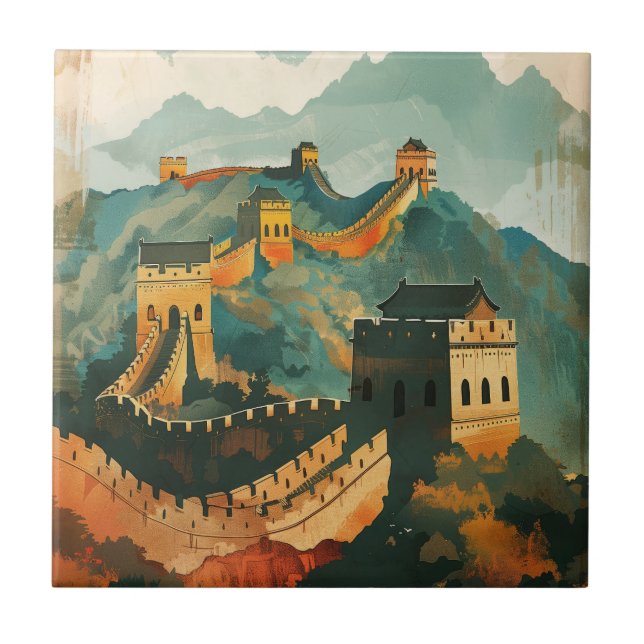 Carreau Grande muraille de Chine (Devant)