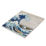 Carreau Grande vague au large de Kanagawa Hokusai Art japo<br><div class="desc">La Grande Vague, ou La Vague, ou La Grande Vague au large de Kanagawa 葛 飾 北 斎"神 川 " 36 Vues du Mont Fuji de Le Grand Vague au large de Kanagawa est une célèbre gravure de bois de l'artiste japonais Hokusai. Il a été publié en 1832 (période Edo)...</div>