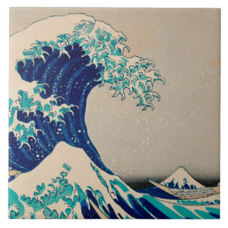 Carreau GRANDE VAGUE DE KANAGAWA Katsushika Hokusai Japona