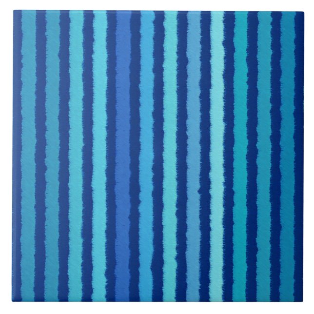 Carreau Grandes calcaires - Cobalt et bleu ciel (Devant)