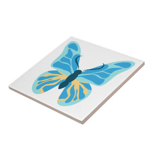 Carreau Graphique de couleur personnalisée papillon