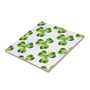 Carreau Graphique de trèfle de feuille du shamrock trois
