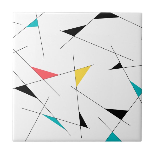 Carreau Graphique géométrique moderne, tendance, simple et (Devant)