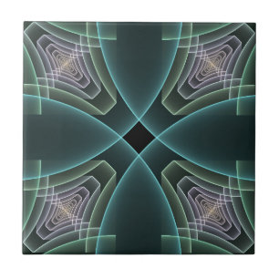 Carreau Graphique géométrique Turquoise moderne