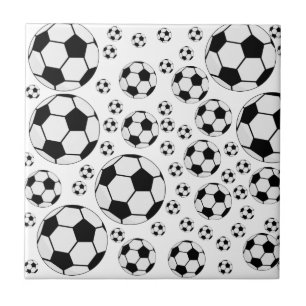 Carreau Graphisme de ballon de football classique Fan de s