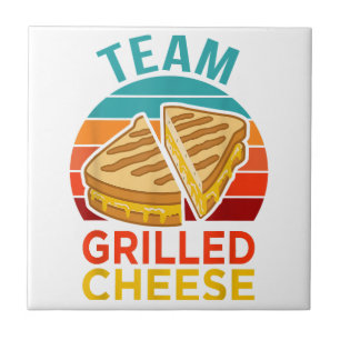 Carreau Graphisme de l'amoureux du sandwich au fromage gri